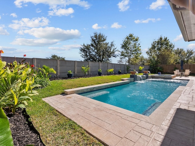 913 Ember Hills Ln, Friendswood, TX 77546 - view of pool with a patio and a fenced backyard