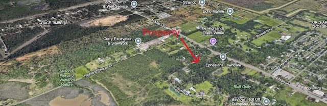 1408 N Main St, Highlands, TX 77562 - aerial map of property and surrounding area