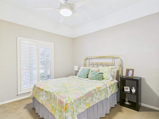 4210 Rock Springs Dr, Houston, TX 77345 - bedroom with carpet, baseboards, and a ceiling fan