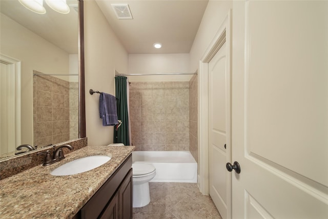 7106 Sentinel Fls, Missouri City, TX 77459 - full bath with toilet, vanity, tile patterned floors, and shower / tub combo