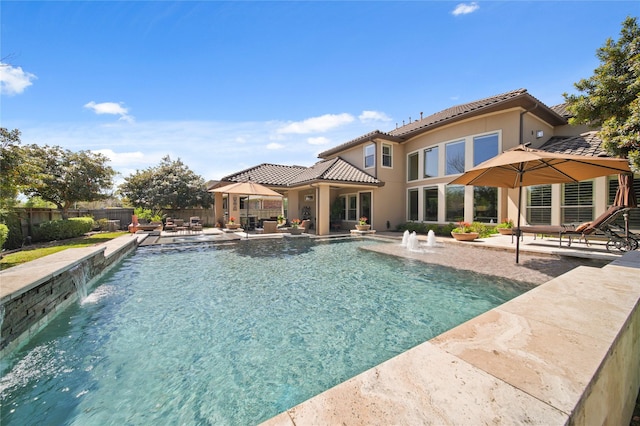 7106 Sentinel Fls, Missouri City, TX 77459 - view of pool with a patio and fence