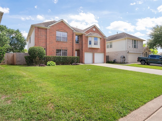 11823 Elizabeth Ct, Pinehurst, TX 77362 - view of front of house featuring brick siding, concrete driveway, and an attached garage