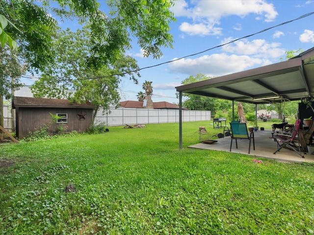 3628 Avenue E 1/2 Ave E 1/2, Santa Fe, TX 77510 - view of yard featuring a patio area and an outdoor structure
