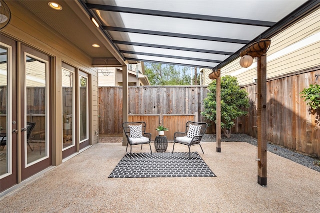 1728 Nicholson St, Houston, TX 77008 - view of patio with fence
