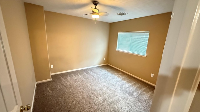 19646 Ballina Meadows Dr, Katy, TX 77449 - carpeted empty room featuring a ceiling fan and baseboards