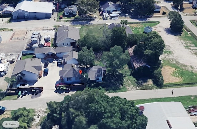 6221 Conley St, Houston, TX 77021 - aerial view of property and surrounding area featuring nearby suburban area