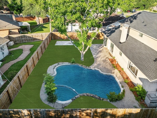 9110 Vickijohn Dr, Houston, TX 77031 - aerial view of a pool area