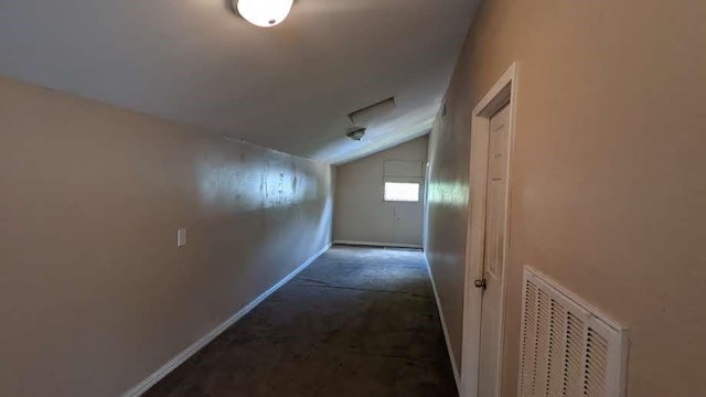 12343 Haroldson Forest Dr, Houston, TX 77044 - corridor featuring vaulted ceiling and baseboards