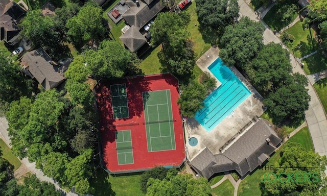 5819 Desert Oak Way, Spring, TX 77379 - view from above of property