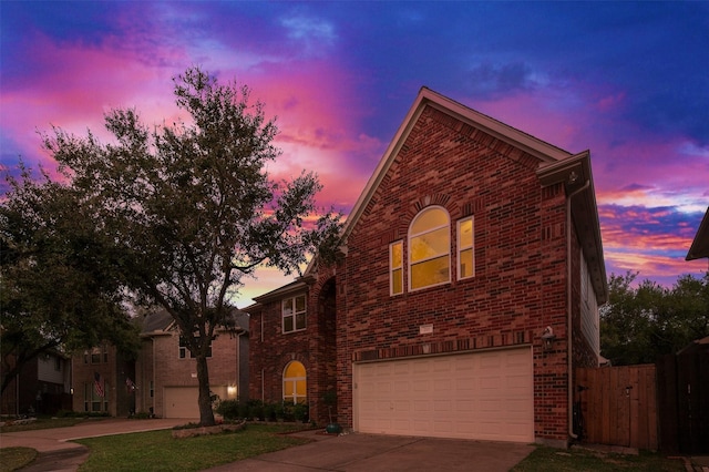 2111 Scenic Hollow Ct, Katy, TX 77450 - view of front of property featuring brick siding, a garage, and concrete driveway