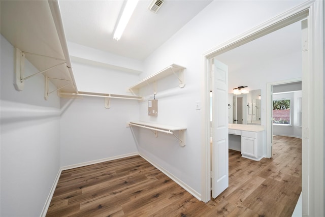 2111 Scenic Hollow Ct, Katy, TX 77450 - spacious closet with wood finished floors