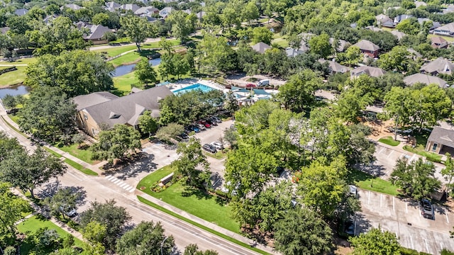 10446 Antelope Aly, Missouri City, TX 77459 - aerial perspective of suburban area featuring a large body of water