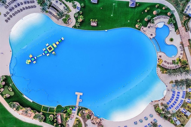 15867 Invergelder Dr, Atascocita, TX 77346 - bird's eye view of a pool area