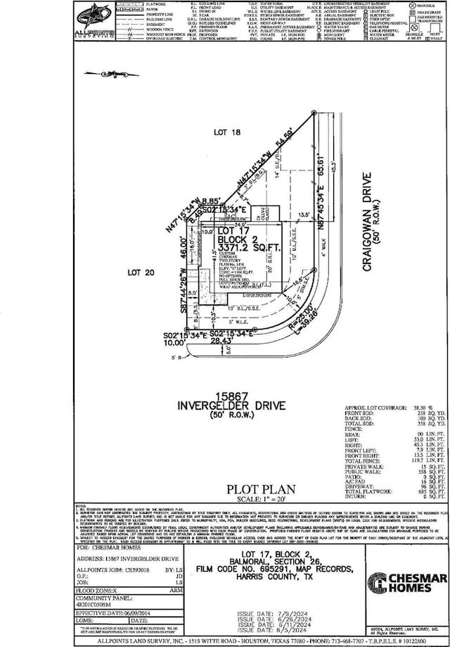 15867 Invergelder Dr, Atascocita, TX 77346 - survey map / technical document