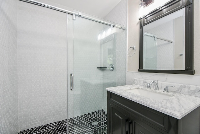 1225 Kirsten St, Galveston, TX 77568 - full bath with a stall shower and vanity