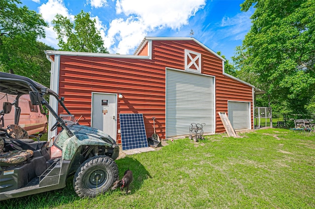 30926 Hilltop Ln, Magnolia, TX 77354 - view of barn with a lawn