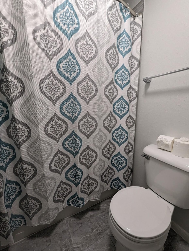 4202 Blue Sage Ter, Spring, TX 77388 - full bath featuring toilet and a shower with shower curtain