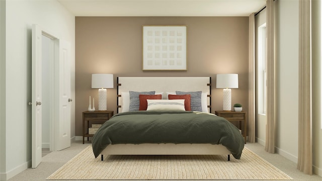 503 Shoreview Dr, Conroe, TX 77303 - bedroom featuring light carpet and baseboards