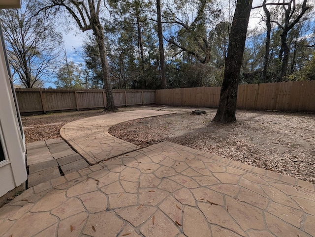 view of patio / terrace with a fenced backyard