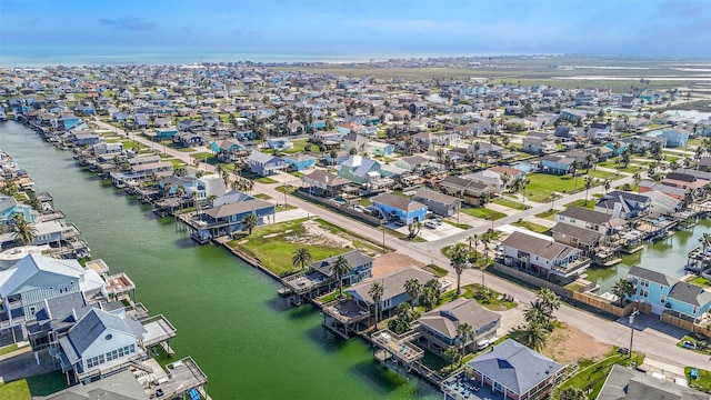 4606 Jamaica Cove Rd, Jamaica Beach, TX 77554 - aerial view of property's location with nearby suburban area and a nearby body of water
