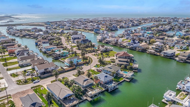 4606 Jamaica Cove Rd, Jamaica Beach, TX 77554 - aerial perspective of suburban area with a large body of water