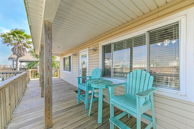 4606 Jamaica Cove Rd, Jamaica Beach, TX 77554 - view of wooden deck