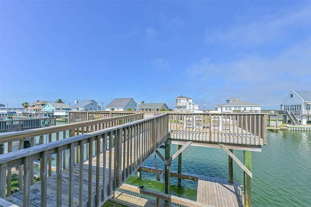 4606 Jamaica Cove Rd, Jamaica Beach, TX 77554 - dock area featuring a residential view and a water view