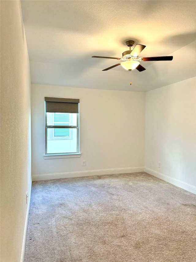 1215 Tallow Park Ln, Pinehurst, TX 77362 - carpeted spare room featuring a ceiling fan, baseboards, and a textured ceiling