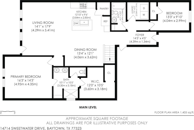 14714 Sweet Water Dr, Baytown, TX 77523 - home floor plan
