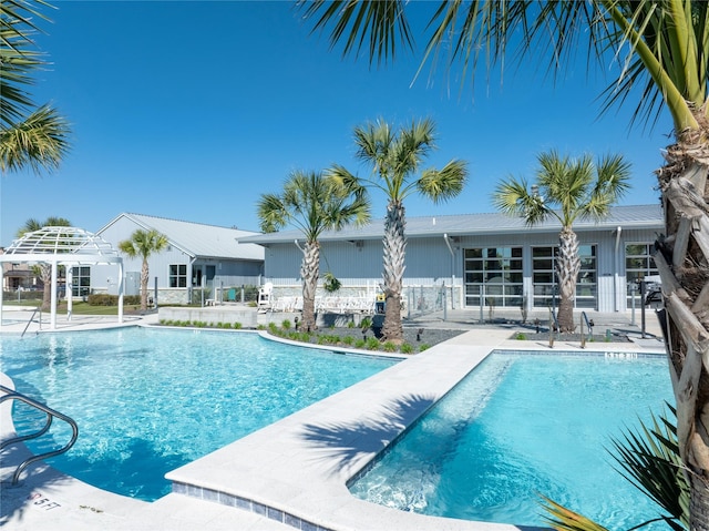 10066 Preserve Way, Conroe, TX 77385 - outdoor pool with a patio