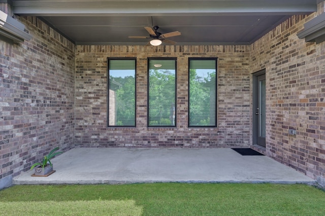 10066 Preserve Way, Conroe, TX 77385 - view of patio / terrace featuring a ceiling fan