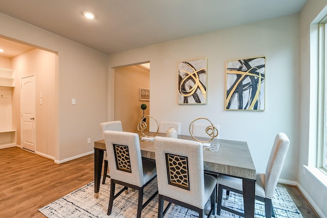 14923 Cutleaf Ln, Cypress, TX 77429 - dining room featuring light wood-type flooring and recessed lighting