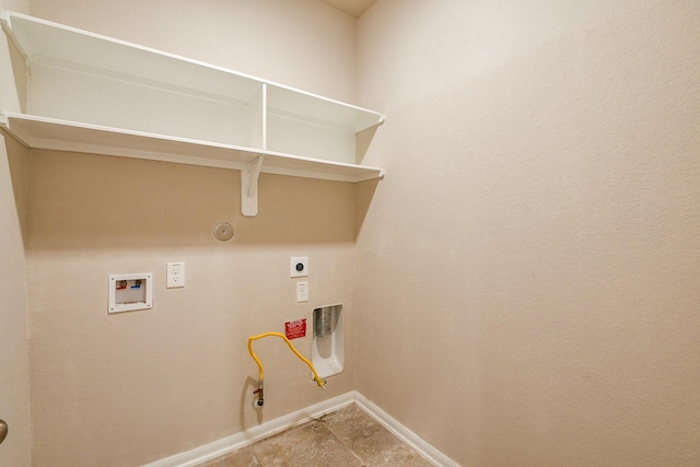 14923 Cutleaf Ln, Cypress, TX 77429 - laundry room featuring gas dryer hookup, hookup for a washing machine, and electric dryer hookup