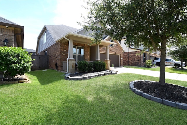 14923 Cutleaf Ln, Cypress, TX 77429 - view of front of property with brick siding, concrete driveway, an attached garage, and roof with shingles