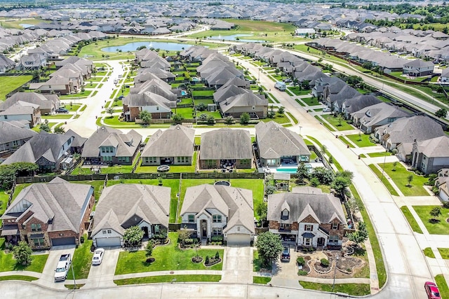 19115 Blooms Rise Dr, Tomball, TX 77377 - aerial view of residential area with a large body of water