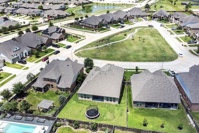19115 Blooms Rise Dr, Tomball, TX 77377 - aerial overview of property's location with nearby suburban area, a nearby body of water, and a pool
