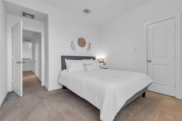 12311 Summerbrook Dr, Houston, TX 77066 - carpeted bedroom featuring attic access and baseboards