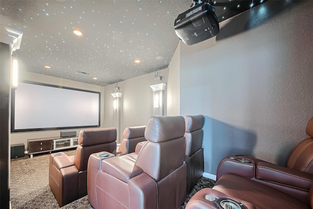 5411 Oban Terrace Ln, Sugar Land, TX 77479 - home theater with carpet, recessed lighting, and baseboards