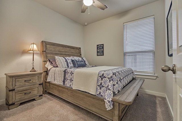 106 Emory Birch Dr, Montgomery, TX 77316 - bedroom featuring carpet floors, baseboards, and a ceiling fan