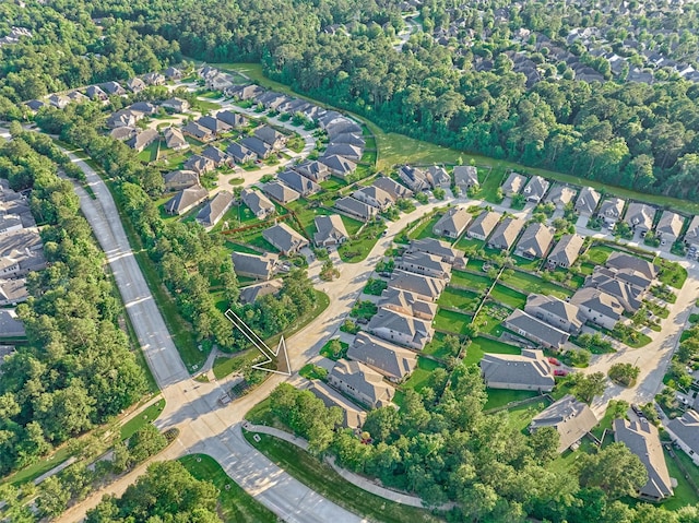 106 Emory Birch Dr, Montgomery, TX 77316 - aerial view of property and surrounding area with nearby suburban area