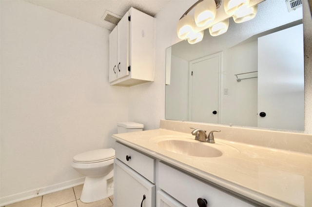 1516 Bay Area Blvd Unit C6, Houston, TX 77058 - bathroom with vanity, tile patterned flooring, toilet, and baseboards