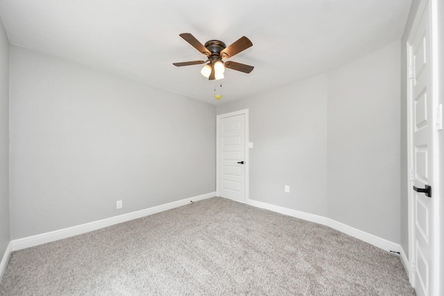 7622 Parker Rd, Houston, TX 77016 - spare room with carpet, ceiling fan, and baseboards