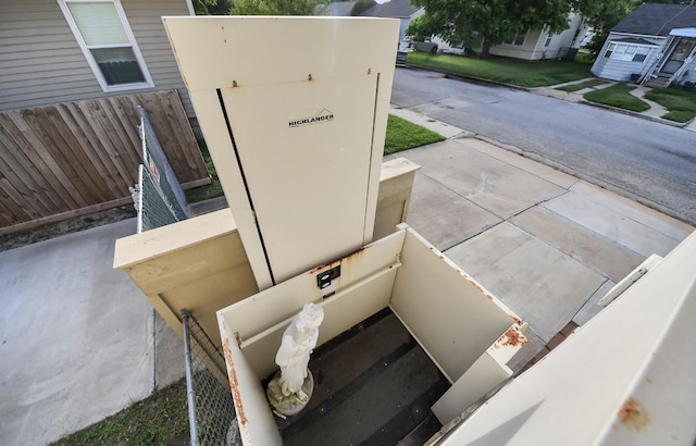 5323 Menard Ave, Galveston, TX 77551 - entry to storm shelter with fence