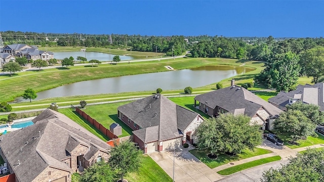 10718 Winding Green Dr, Humble, TX 77338 - aerial view of residential area featuring a nearby body of water