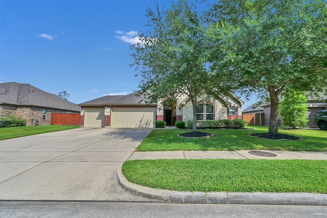 10718 Winding Green Dr, Humble, TX 77338 - view of front facade with an attached garage, driveway, and brick siding
