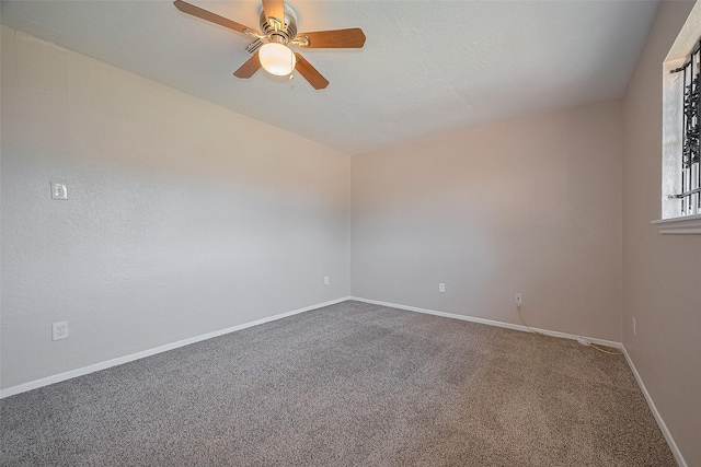 3619 Kilkenny Dr, Houston, TX 77047 - carpeted spare room with ceiling fan and baseboards
