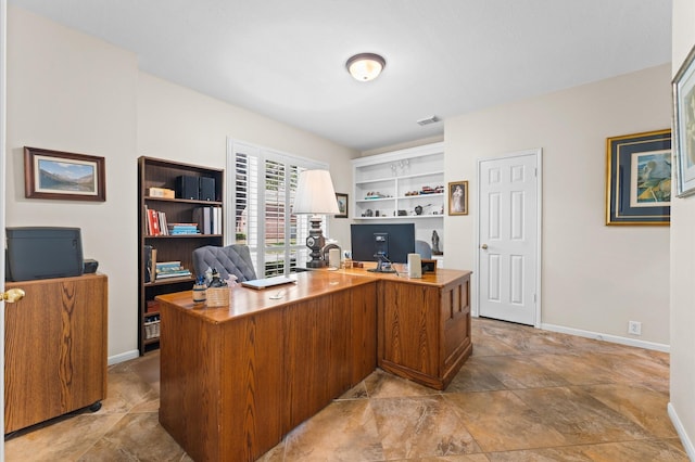 5418 Brook Bend Dr, Sugar Land, TX 77479 - home office with baseboards