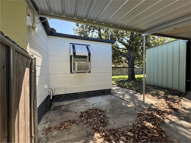2105 12th St, Galena Park, TX 77547 - view of patio / terrace featuring fence and cooling unit