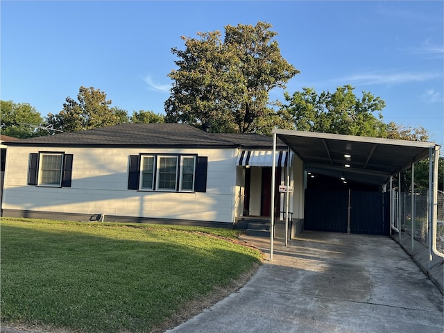 2105 12th St, Galena Park, TX 77547 - manufactured / mobile home featuring concrete driveway and a carport