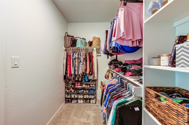 12917 S Winding Pines Dr, Tomball, TX 77375 - walk in closet featuring carpet flooring